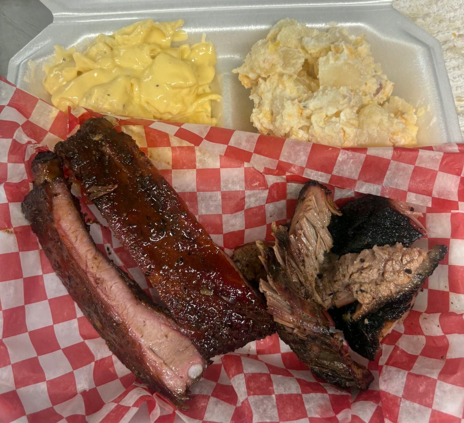 Ribs and brisket